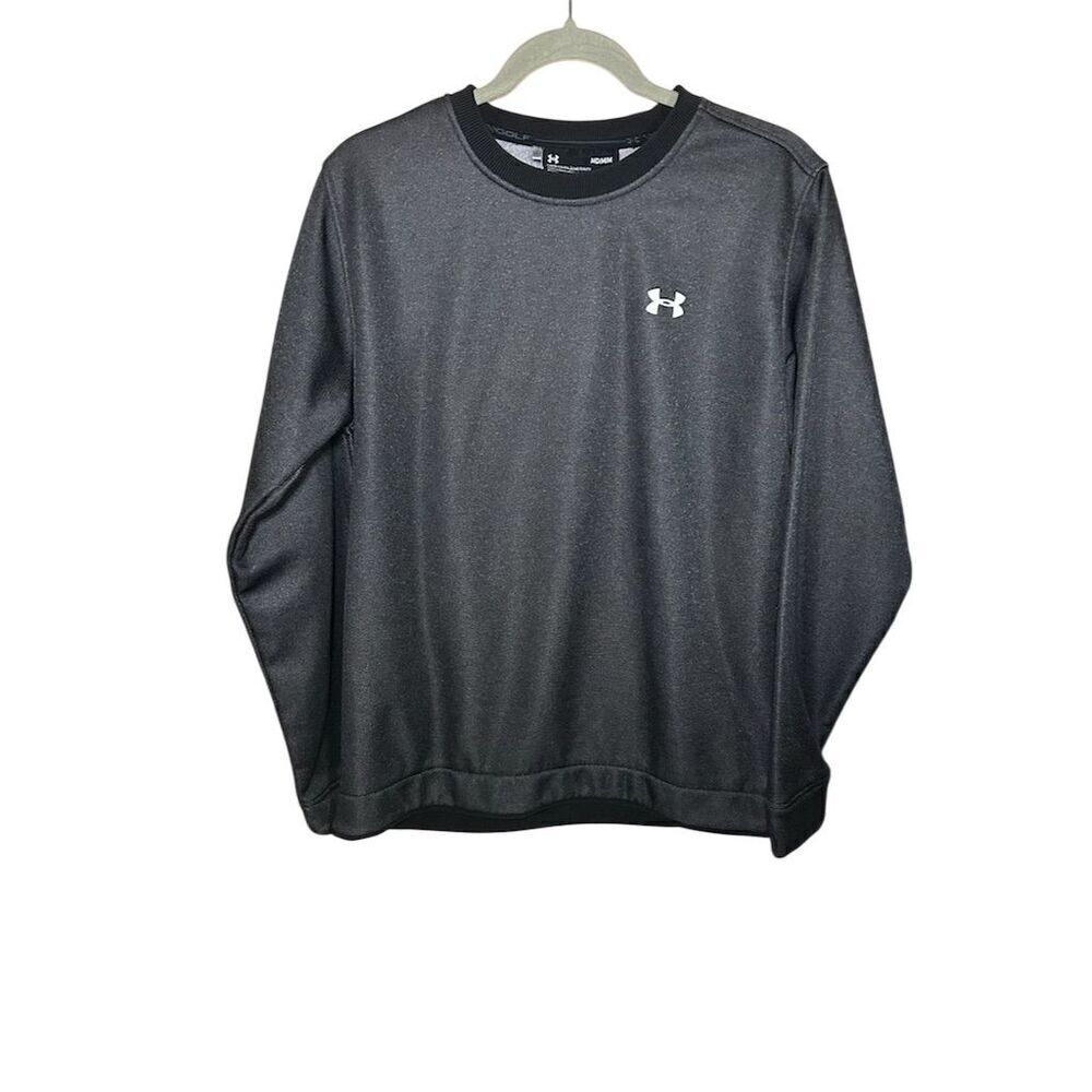 Under Armour Men's Black Crewneck Pullover Sweater Size M Golf Casual